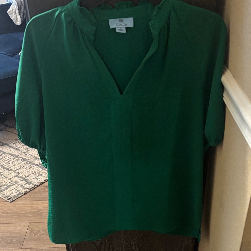 C&C California Emerald Green Blouse
